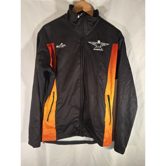 Borah Teamwear Other - Borah Teamwear Lakeland Nordic Ski Team Jacket Mens Large Black Orange Full Zip
